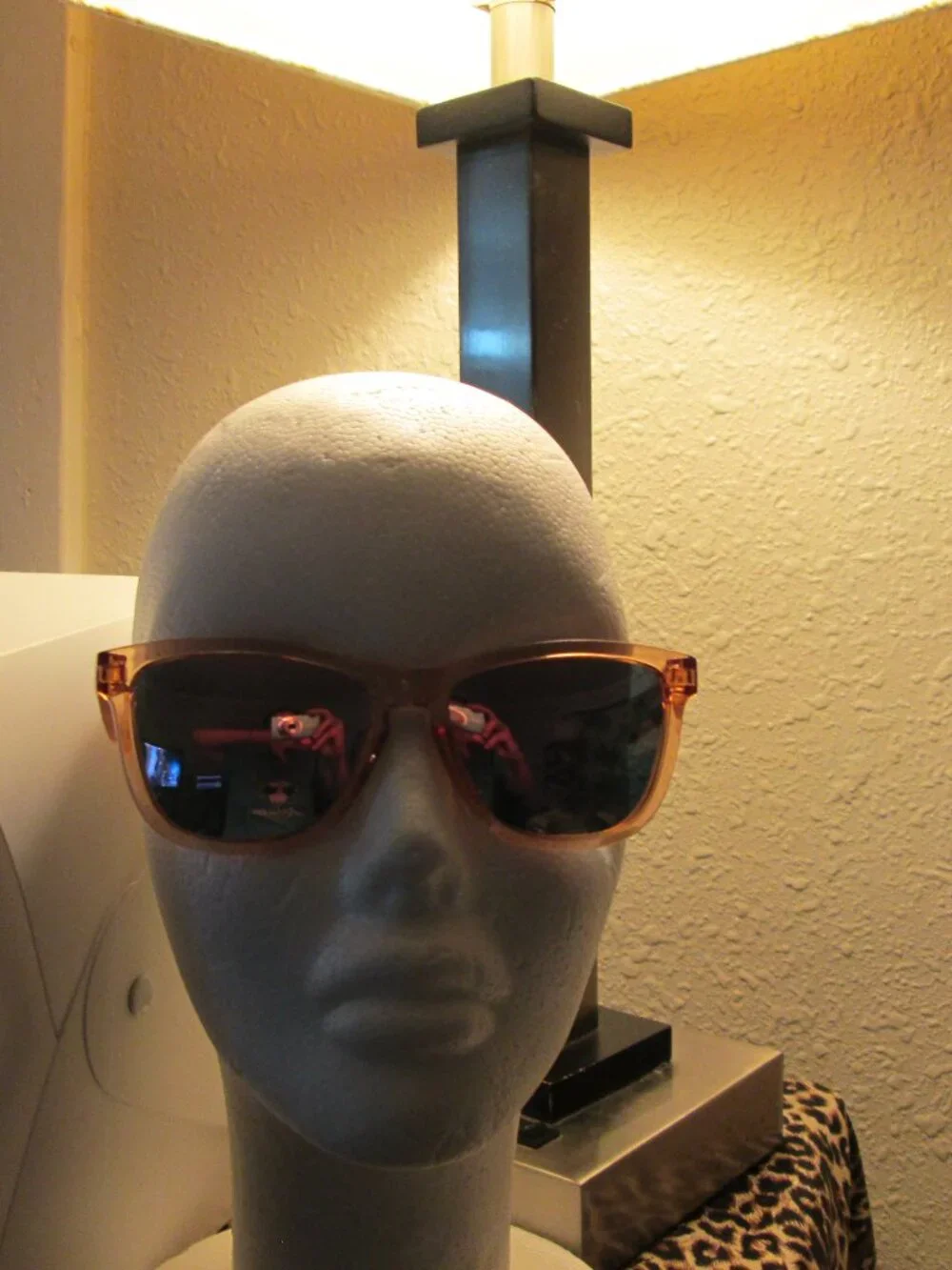 Cute Pinkish orange protective sunglasses reflective, NEW